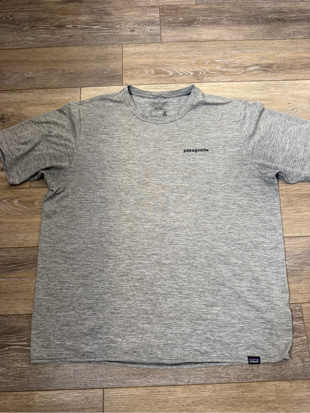 Patagonia Gray Short Sleeve Logo Tee